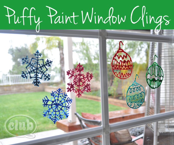 Puffy Paint Window Decorations  Club Chica Circle - where crafty is  contagious