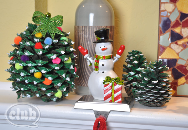 Decorate Pinecone Christmas Trees - Crafty Morning