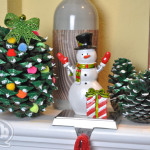 decorated pine cone tree craft @clubchicacircle