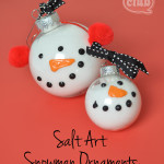 snowman ornament mom and tween