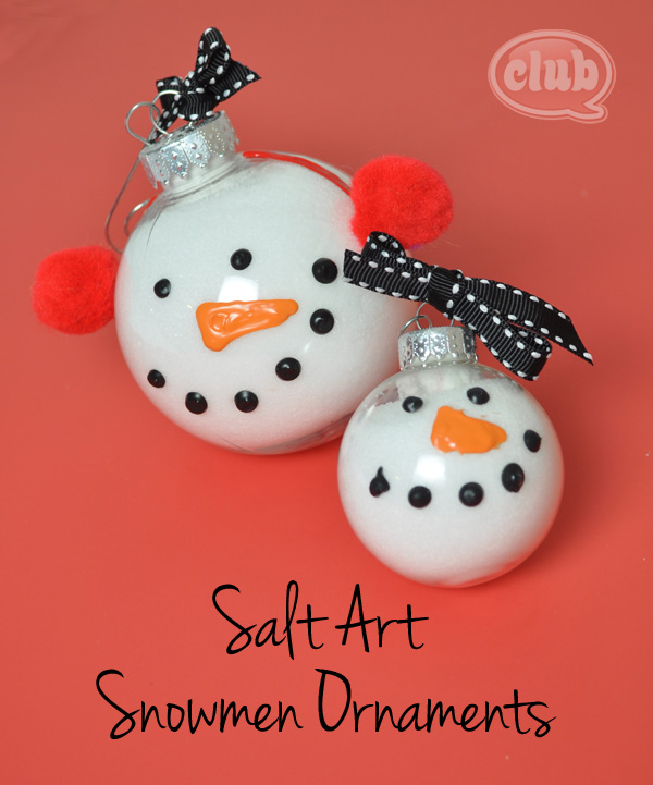 snowman ornament mom and tween