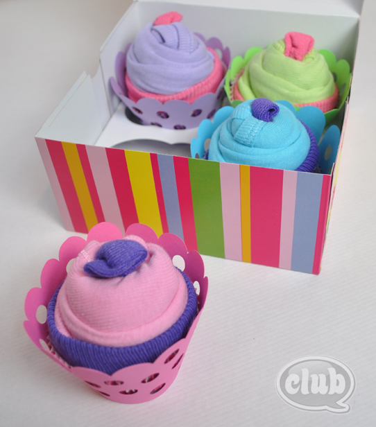 cadeau de grenouillère bébé cupcake