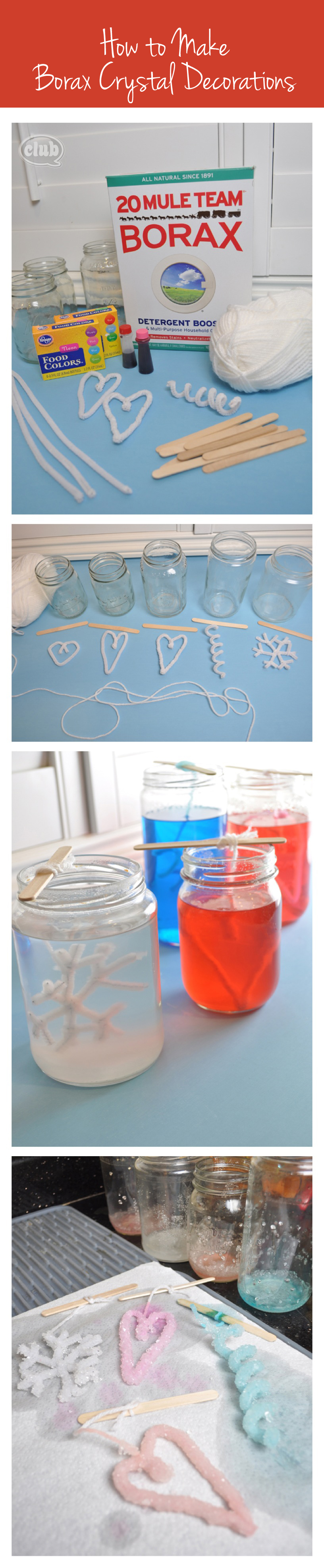 How To Make Heart-shaped Borax Crystals  Club Chica Circle - where crafty  is contagious