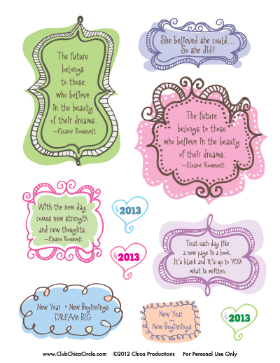 Printable Journaling Stickers - Create