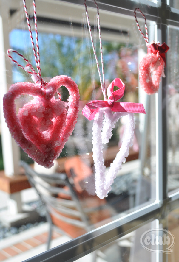 DIY Class Valentines: Borax Crystal Hearts