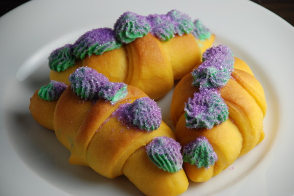 Sweet Potato Crescent King Cake