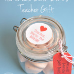 Homemade Bath Bomb teacher gift idea