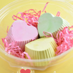 Homemade heart sidewalk chalks in recycled container @clubchicacircle