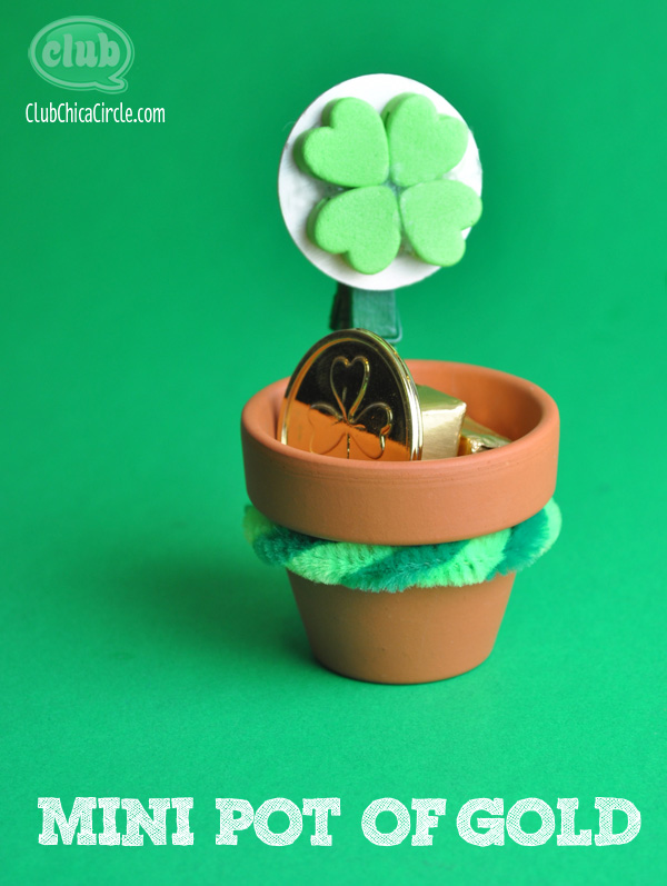 Mini Pots of Gold Leprechaun Craft Ideas and Free Printable