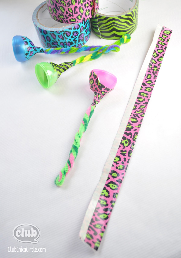 Create With Mom: Using colourful patterned Duck Tape to pack gifts