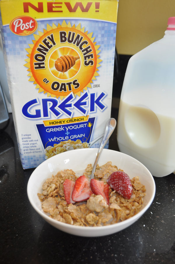 New Honey Bunches of Oats Greek cereal family review