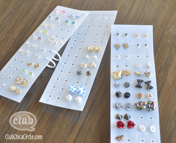 diy easy earring holder