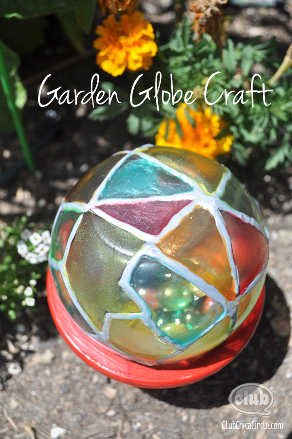 Garden Globe Painted Craft