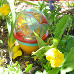 Homemade Garden Globe Painted Craft Idea