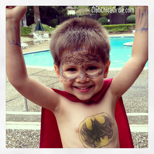 face painting batman