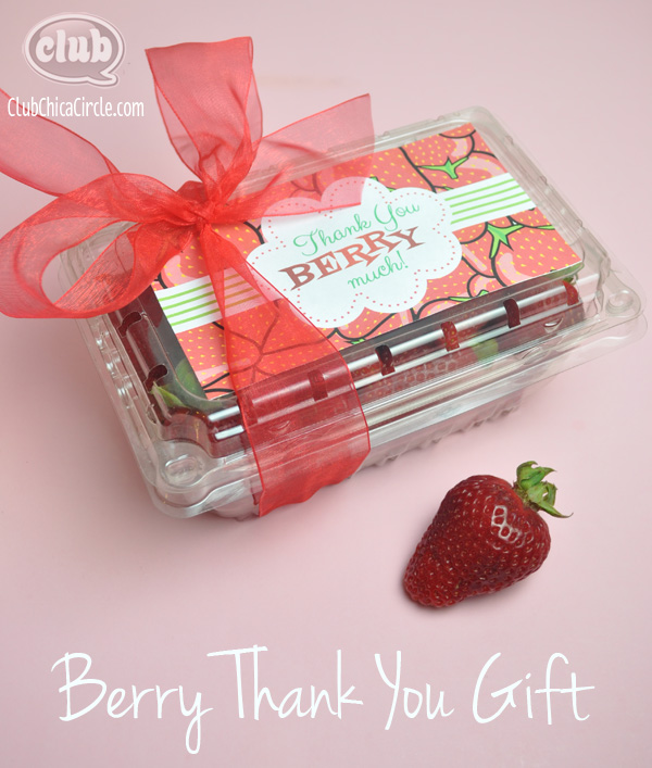 Berry Thank You Homemade Gift Idea
