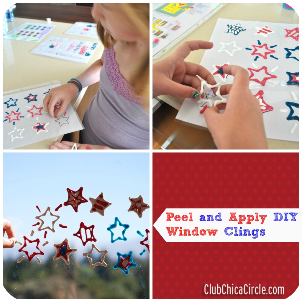 DIY Patriotic Window Clings  Club Chica Circle - where crafty is