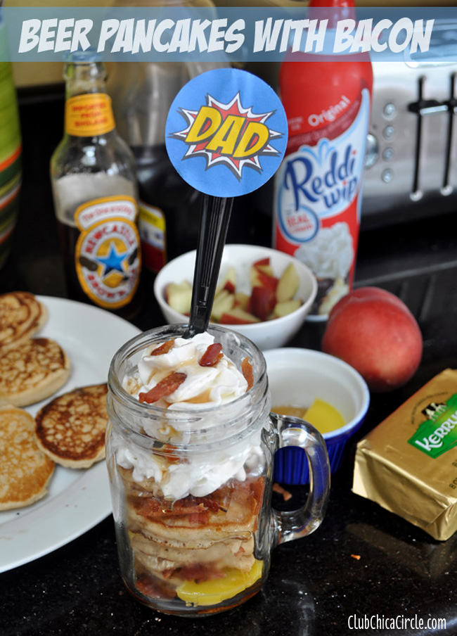 Fathers-Day-Beer Pancakes with Bacon in-a-Jar