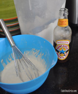 Beer Pancakes with Bacon in a Jar for a fun Father's Day Breakfast Idea