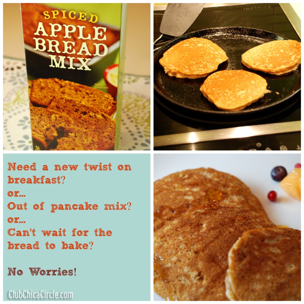 Simple Bread Mix to Pancakes Collage
