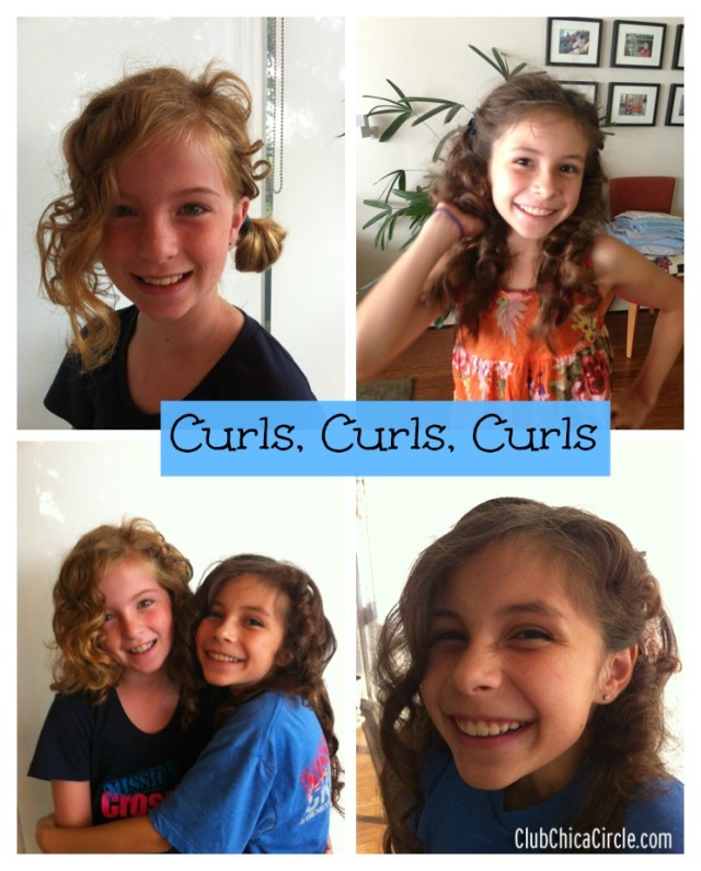 Tween Curls Using Soft Foam Curlers