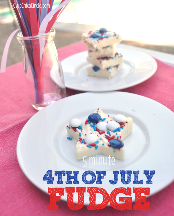 five minute 4th of July fudge stars @clubchicacircle