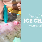 how to make ice chalk sizzle feature