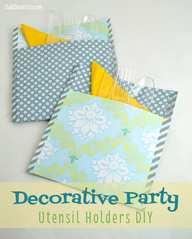 DIY Summer Party Decor Idea - Utensil Holders - Project