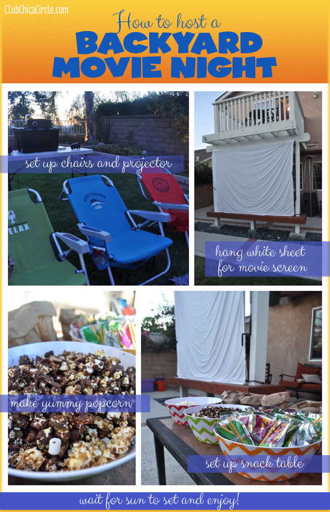 How to Host a backyard family night with capri sun and popcorn
