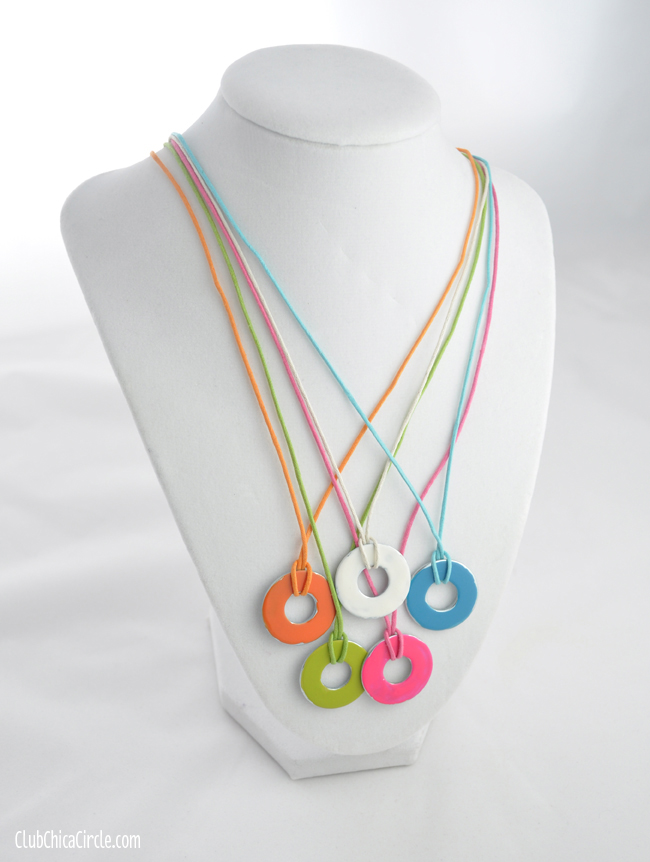 Metal Washer Upcycle Necklace DIY