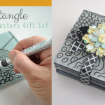 Zentangle homemade coasters gift set feature