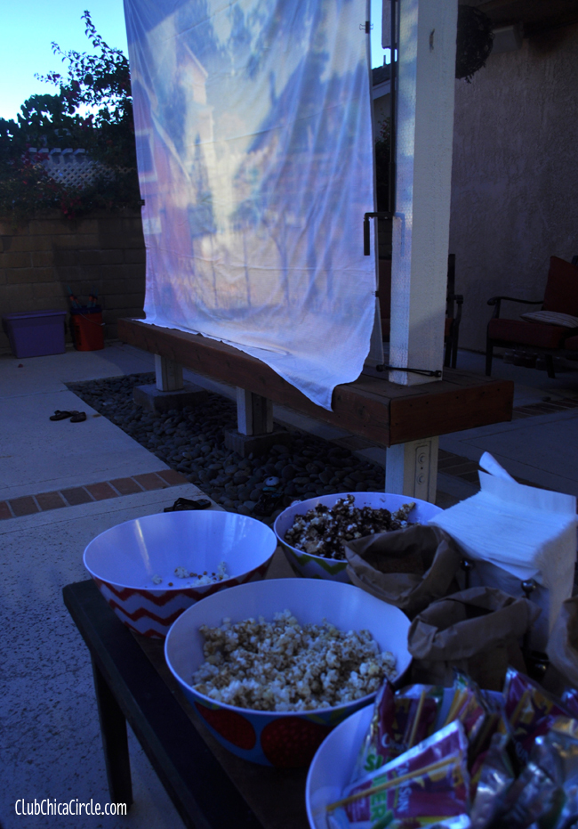 backyard movie with capri sun @clubchicacircle