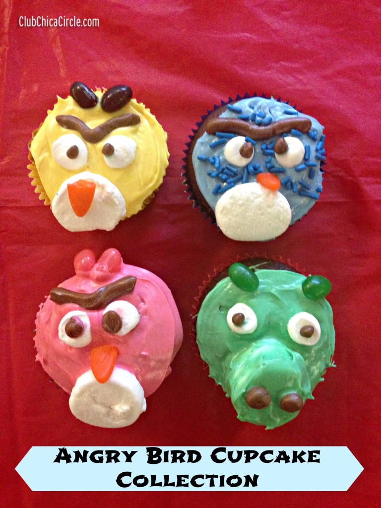 Angry bird cupcake collection