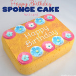 Birthday Sponge Cake Postcard Craft Idea