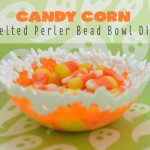 Candy Corn Melted Perler Bead Tween Craft Idea feature