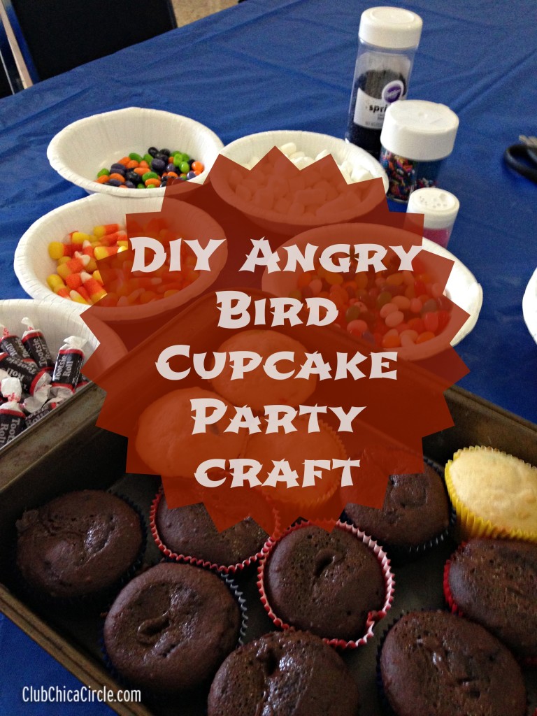 DIY Angry Bird Cupcake Buffet