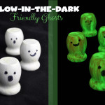 Glow-in-the-dark friendly ghost craft idea for kids
