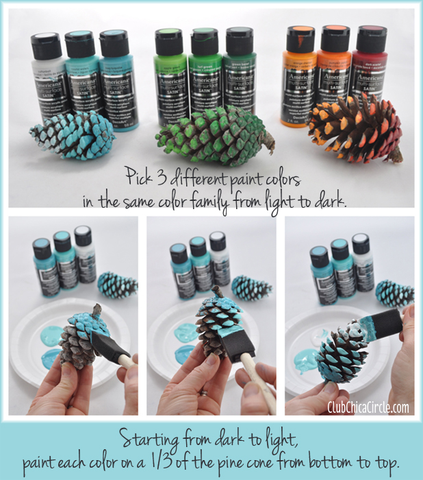 How to Paint Pine Cones for Crafts and Decorations