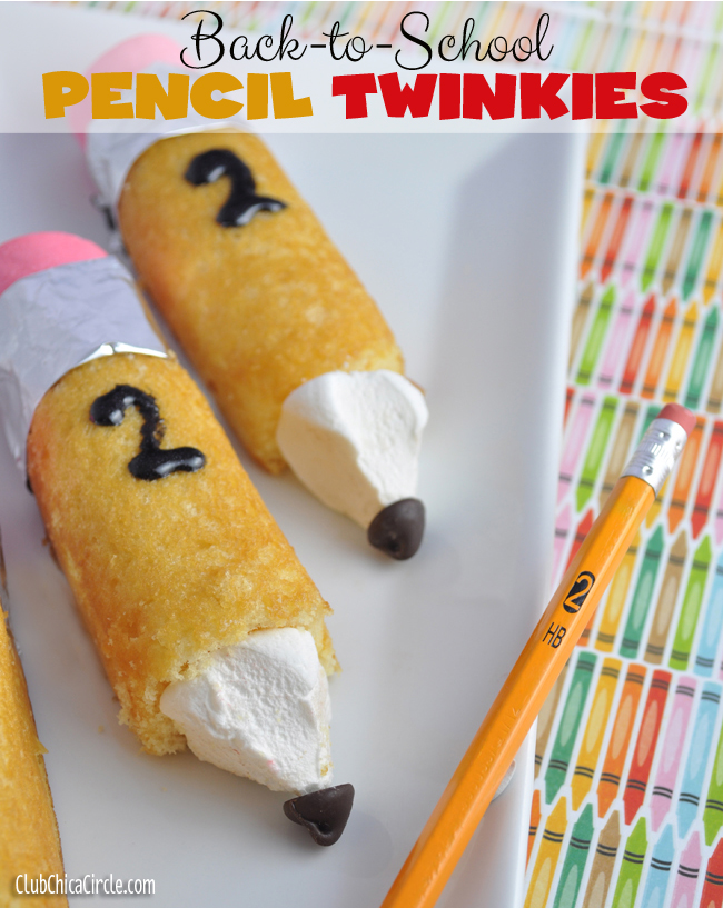 Back-to-School Pencil Twinkies Fun Food Craft Idea