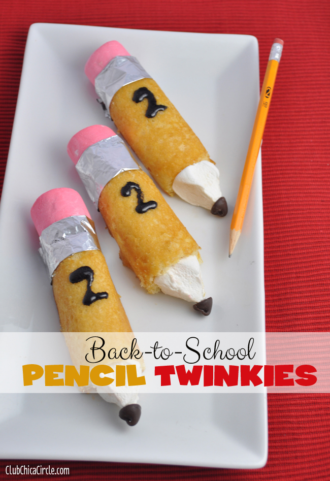 Pencil Twinkies Fun Food Craft for Back to School @clubchicacircle