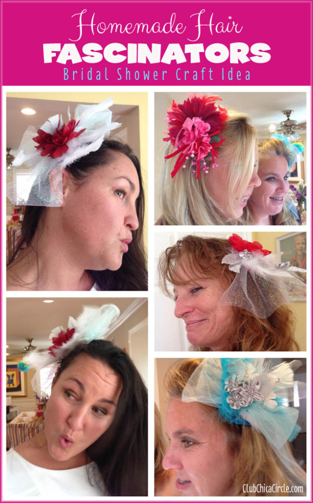 Homemade Hair Fascinators Craft DIY Club Chica Circle where crafty