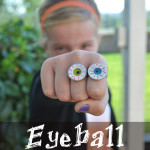 Eyeball homemade ring craft idea
