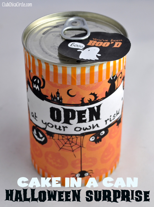 Halloween Cake in a Can Surprise You've Been Boo'd