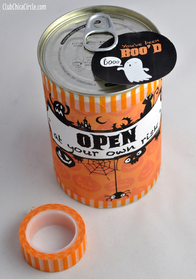 Halloween Surprise Cake in a Can Gift Idea @clubchicacircle