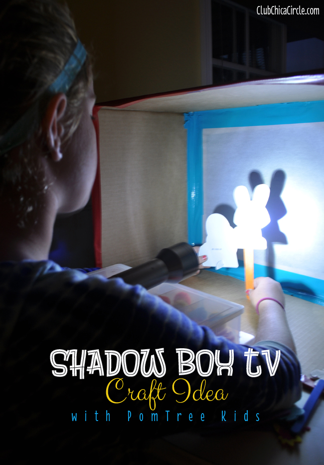 PomTree Kids Shadow Box TV craft idea for tweens