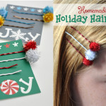 Homemade Holiday Hairpins tween craft idea