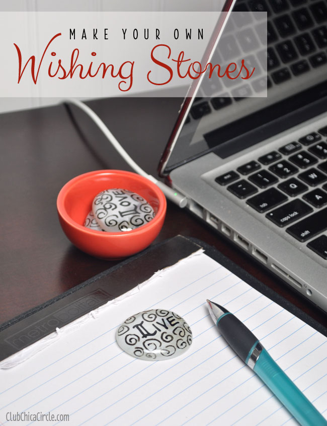 Wishing stones craft and gift idea