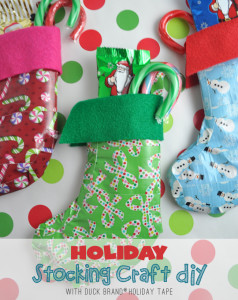 Holiday Stocking Crafty DIY with Duck Brand® Holiday Tape | Club Chica ...