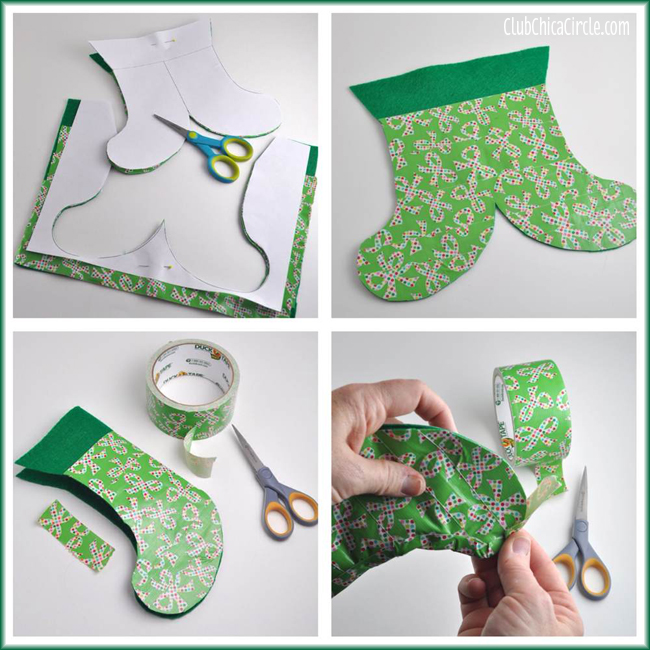 How to Make a Duct Tape Holiday Stocking Gift