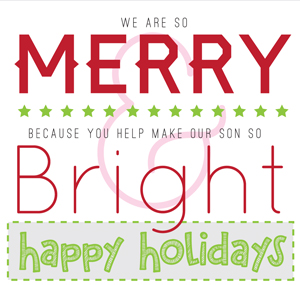  merry & bright free christmas printables